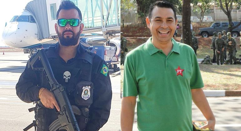 O guarda municipal Marcelo Aloízio de Arruda e o policial penal federal Jorge José da Rocha Guaranho