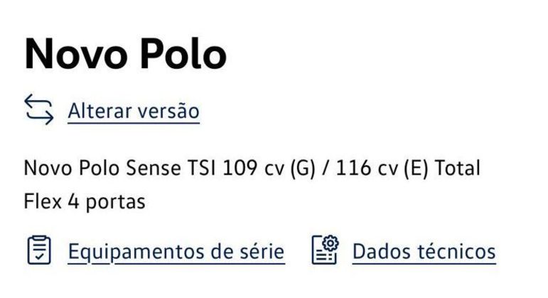 Polo Sense TSI 116cv 2024