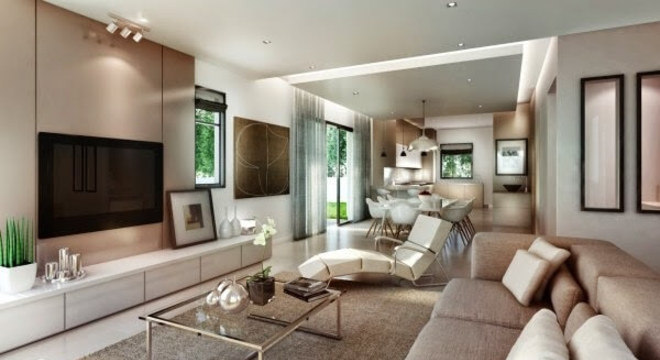 Poltrona decorativa para sala de tv e painel branco