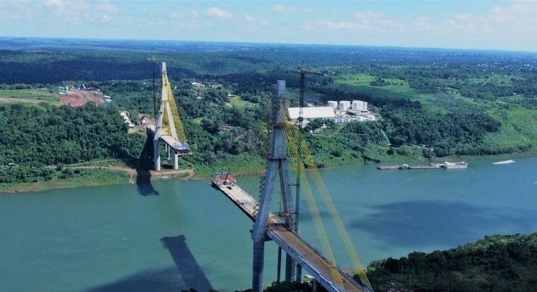 84% da obra de construção da nova ponte entre Brasil e Paraguai está concluída