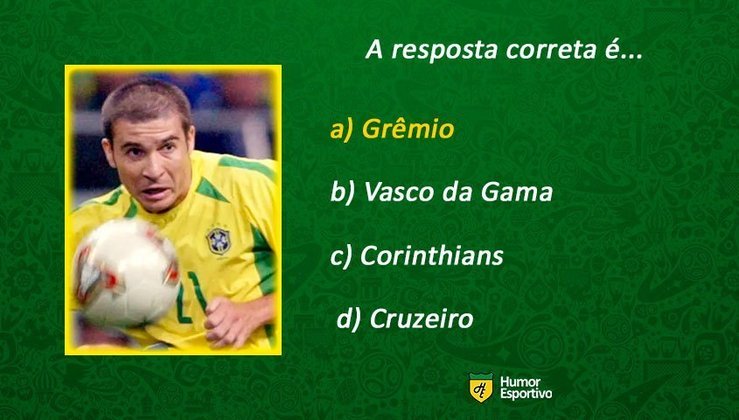 Por fim, Luizão era jogador do Grêmio.