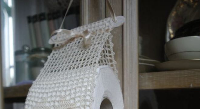 porta papel higiênico de barbante