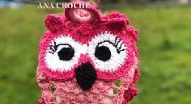 Porta papel higiênico de coruja