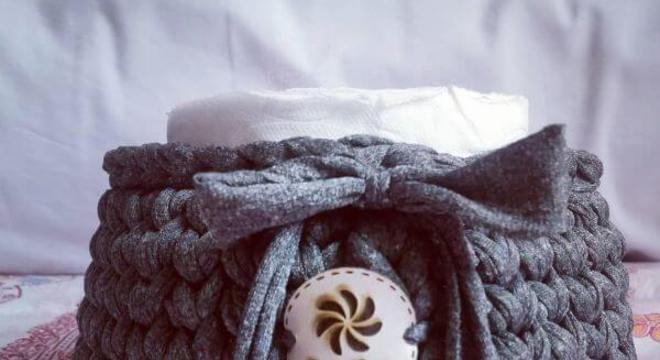 porta papel higiênico de crochê