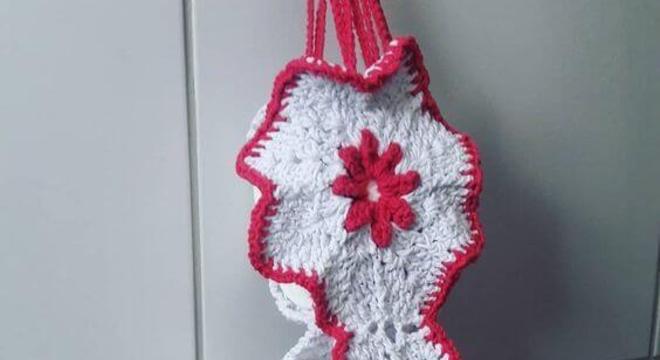 Porta papel higiênico de crochê