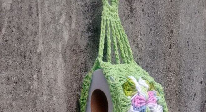 porta papel higiênico de crochê