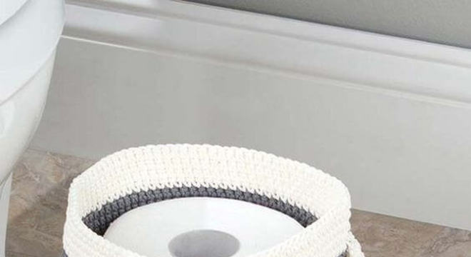 Porta papel higiênico de crochê passo a passo