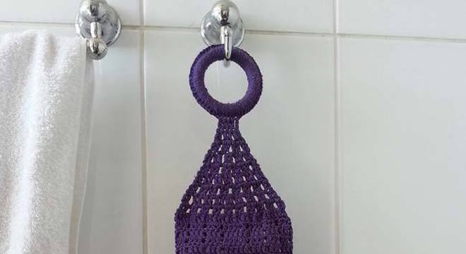 porta papel higiênico de crochê simples