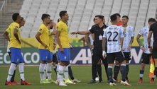 Argentina sai de campo após fiscais da Anvisa interromperem jogo