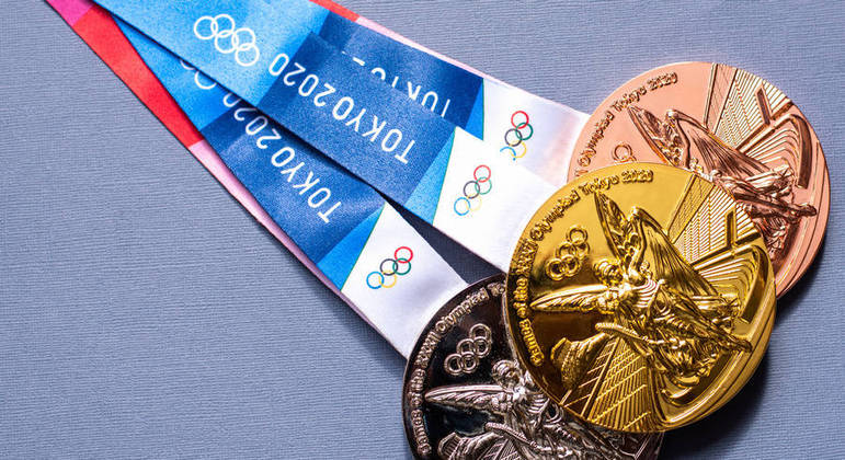 Jogos Olímpicos De 2020, Tóquio, Japão Logótipo Do Jogo E Medalha De Ouro E  Prata E Bronze Imagem Editorial - Imagem de anel, jogo: 169921595