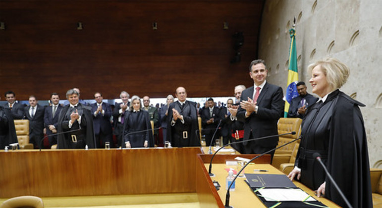 Plenário do STF durante posse de Rosa Weber como presidente da Corte
