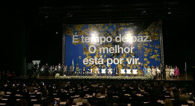 Posse dos secretários do Governo DF no domingo (1º), no Centro de Convenções Ulysses Guimarães