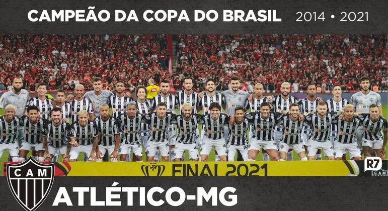 Elenco do Atlético-MG conquistou o título na Arena da Baixada, em Curitiba (PR)