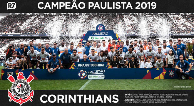 Baixe o pôster do Corinthians campeão paulista de 2019 Esportes R7