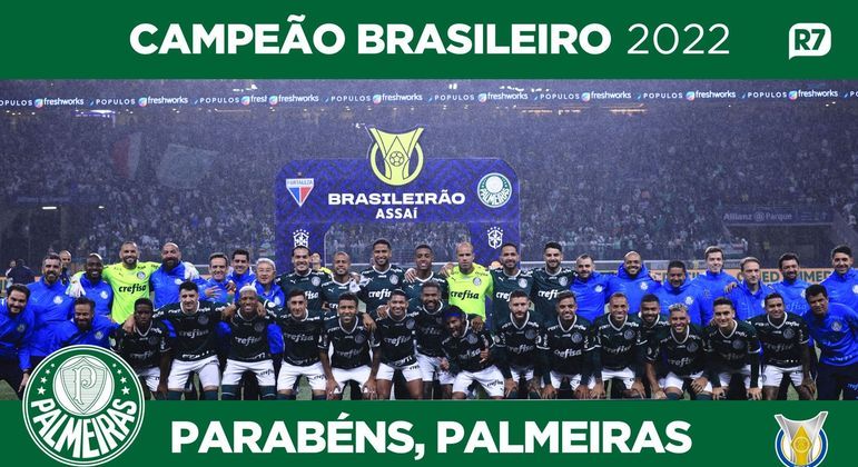Em pé: Weverton, Gustavo Gómez, Mayke, Murillo, Vanderlan, Marcelo Lomba, Luan e Flaco López; Agachados: Endrick, Piquerez, Danilo, Merentiel, Marcos Rocha, Rony, Wesley, Gustavo Scarpa, Zé Rafael, Gabriel Menino, Breno Lópes, Bruno Tabata, Rafael Navarro, Atuesta e Dudu