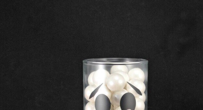 potes de vidro decorados para festa de dia das bruxas