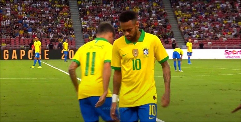 Pouco depois de se recuperar dessa lesão, em 13/10/2019, Neymar se machucou novamente, em outubro de 2019. Dessa vez, o problema foi na coxa esquerda. Ocorreu num amistoso contra a Nigéria