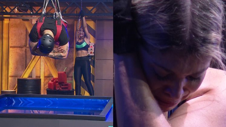 Logo no início, Luana já desacreditou do seu potencial e disse que seria impossível. Hadad ainda tentou conversar, mas sem sucesso, e sua esposa foi a primeira a desistir. Um tempo depois, Adryana chegou a chorar por não aguentar mais suportar o peso, principalmente pela altura da corda. Sob as palavras de conforto de Albert, a cantora também desistiu da prova