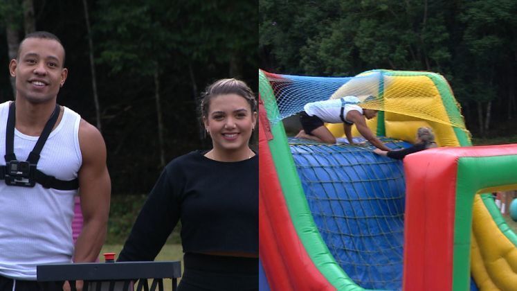 Karol e Mussunzinho cumpriram a Prova dos Casais em menor tempo, conquistando o título de Casal Power e bicampões nessa categoria! O desafio consistia em recolher objetos dentro de um brinquedo inflável gigante. Tinha que ter muito fôlego para conseguir cumprir em tempo ágil