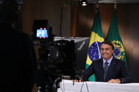 Presidente da República Jair Bolsonaro, durante gravação de discurso para a 75ª Assembleia Geral da ONU