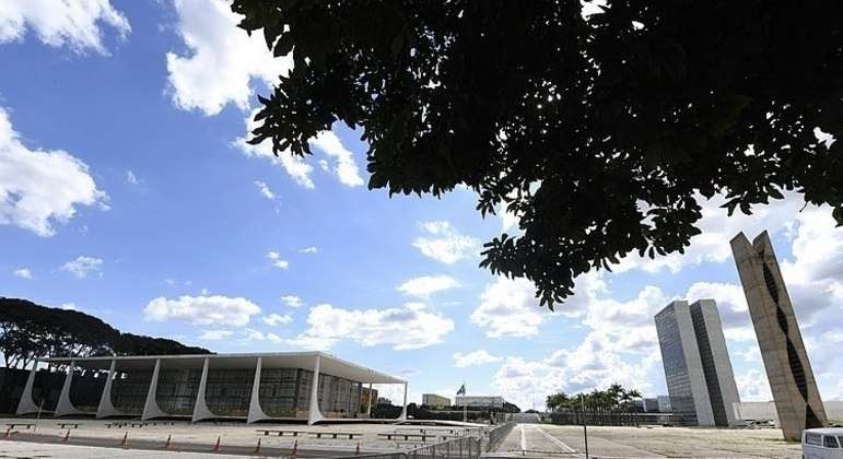 A Praça dos Três Poderes, em Brasília