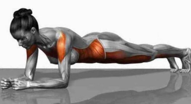 Prancha é dos exercícios mais eficientes para tonificar a região abdominal Prancha é dos exercícios mais eficientes para tonificar a região abdominal