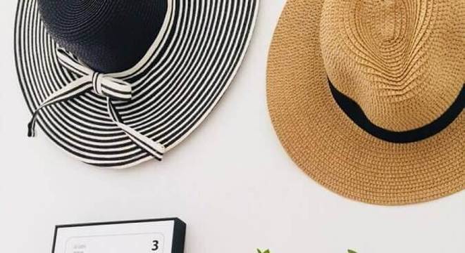 prateleira com cabideiro de madeira decorada com vasinho de plantas