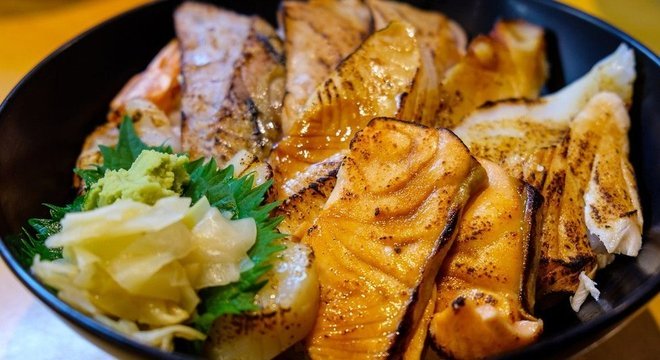 Peixe no lugar de carne, arroz no lugar de trigo é parte da chave da comida japonesa