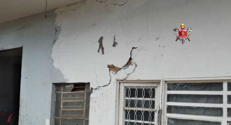 Parte do prédio que desabou em Taguatinga (DF)