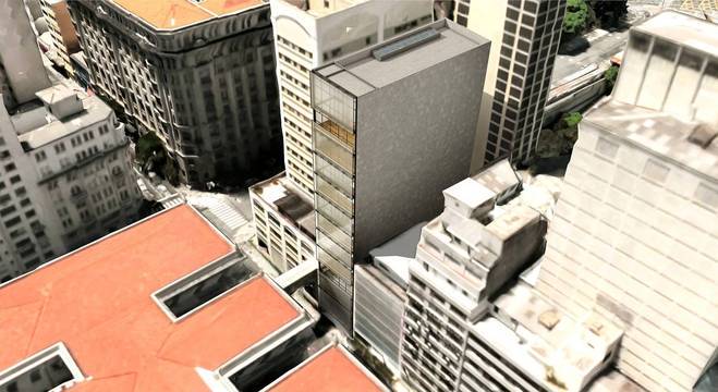 Prédio na Rua Riachuelo poderá ser acessado por passarela