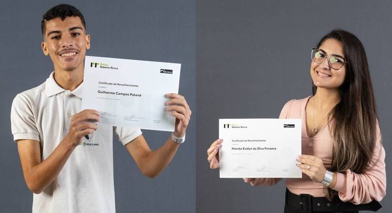 Guilherme Campos e Monike Evelyn da Silva Fonseca foram premiados