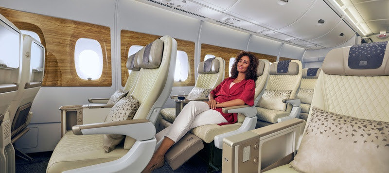 Premium Economy da Emirates na rota para São Paulo 
