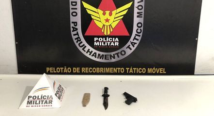 PM apreendeu faca usada no crime 
