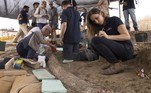 'A descoberta da presa, separada do crânio e do resto do corpo [do elefante], levanta a questão: a presa é o que restou de um elefante caçado ou foi coletada pela população local em tempos pré-históricos? Tinha significado social ou espiritual?', questionam Ofer Marder, professor de arqueologia da Universidade Ben Gurion de Beersheva, e Ianir Milevski, diretor de pré-história da AAI