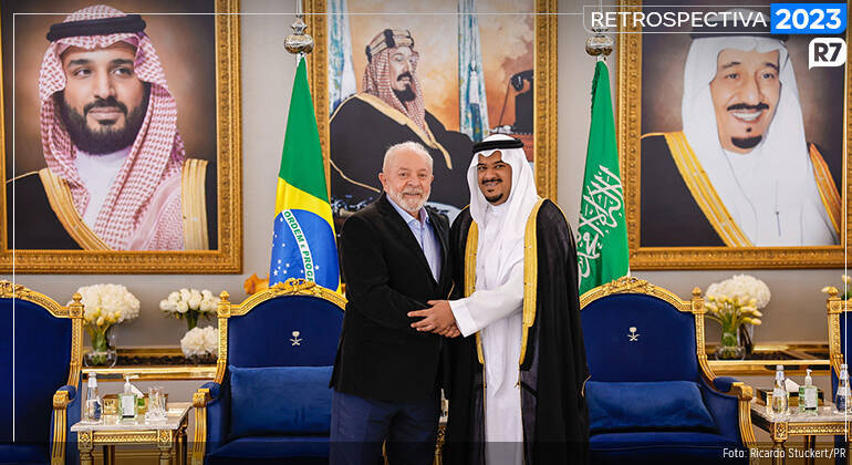 Lula desembarcou na Arábia Saudita em busca de investimento durante uma reunião com o príncipe herdeiro e primeiro-ministro do país, Mohammad bin Salman