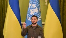 Rússia bombardeou Kiev para 'humilhar a ONU', diz Zelenski