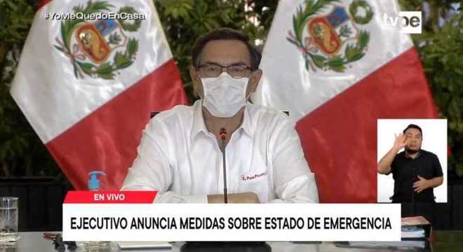 Vizcarra defendeu o uso das máscaras e pediu unidade na sociedade contra a covid-19