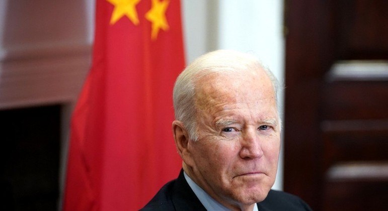 Presidente dos Estados Unidos, Joe Biden, em reunião com líder da China, Xi Jinping