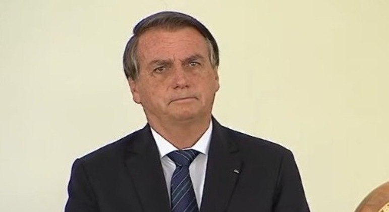 Presidente Jair Bolsonaro durante evento na Polícia Federal