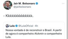 Bolsonaro ri de anúncio de chapa com Lula e Alckmin: 'Kkkkkkkkkk'