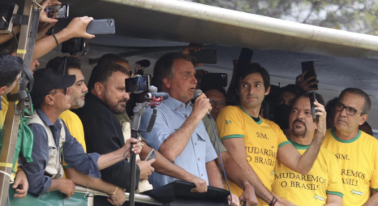 O presidente Bolsonaro: sem sinal de recuo no confronto com o STF