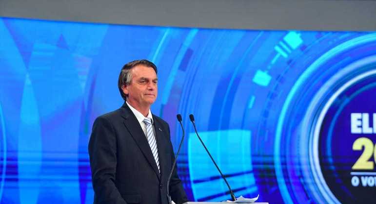 Presidente Jair Bolsonaro em sabatina da Record TV
