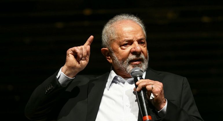 O presidente Luiz Inácio Lula da Silva durante evento