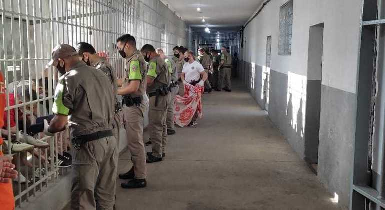 Penitenciária de Jacuí, em Charqueadas, no Rio Grande do Sul