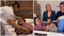 Preta Gil recebe visitas de Ivete Sangalo, Luciano Huck e Angélica em hospital