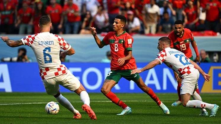 Primeira partida desta quarta-feira foi entre Marrocos e Croácia, pelo grupo F. 