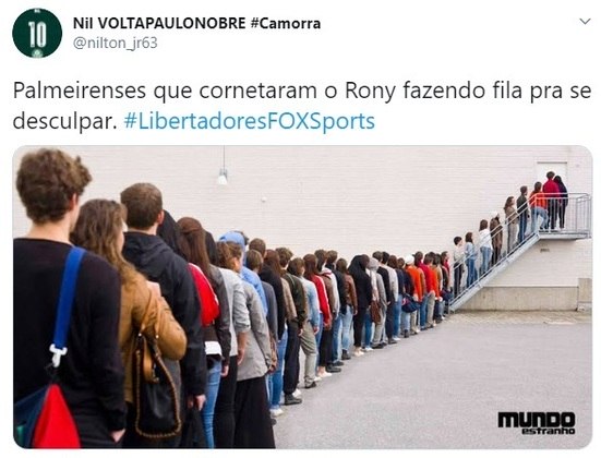 Primeiro gol de Rony com a camisa do Palmeiras rende memes nas redes sociais