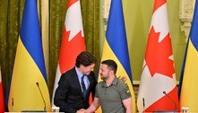 Primeiro-ministro do Canadá visita Kiev e culpa Rússia por destruição de represa