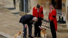 Príncipe Andrew consola corgis de Elizabeth 2ª após funeral da rainha