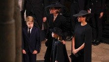 Príncipe George e princesa Charlotte comparecem ao funeral da rainha Elizabeth 2ª